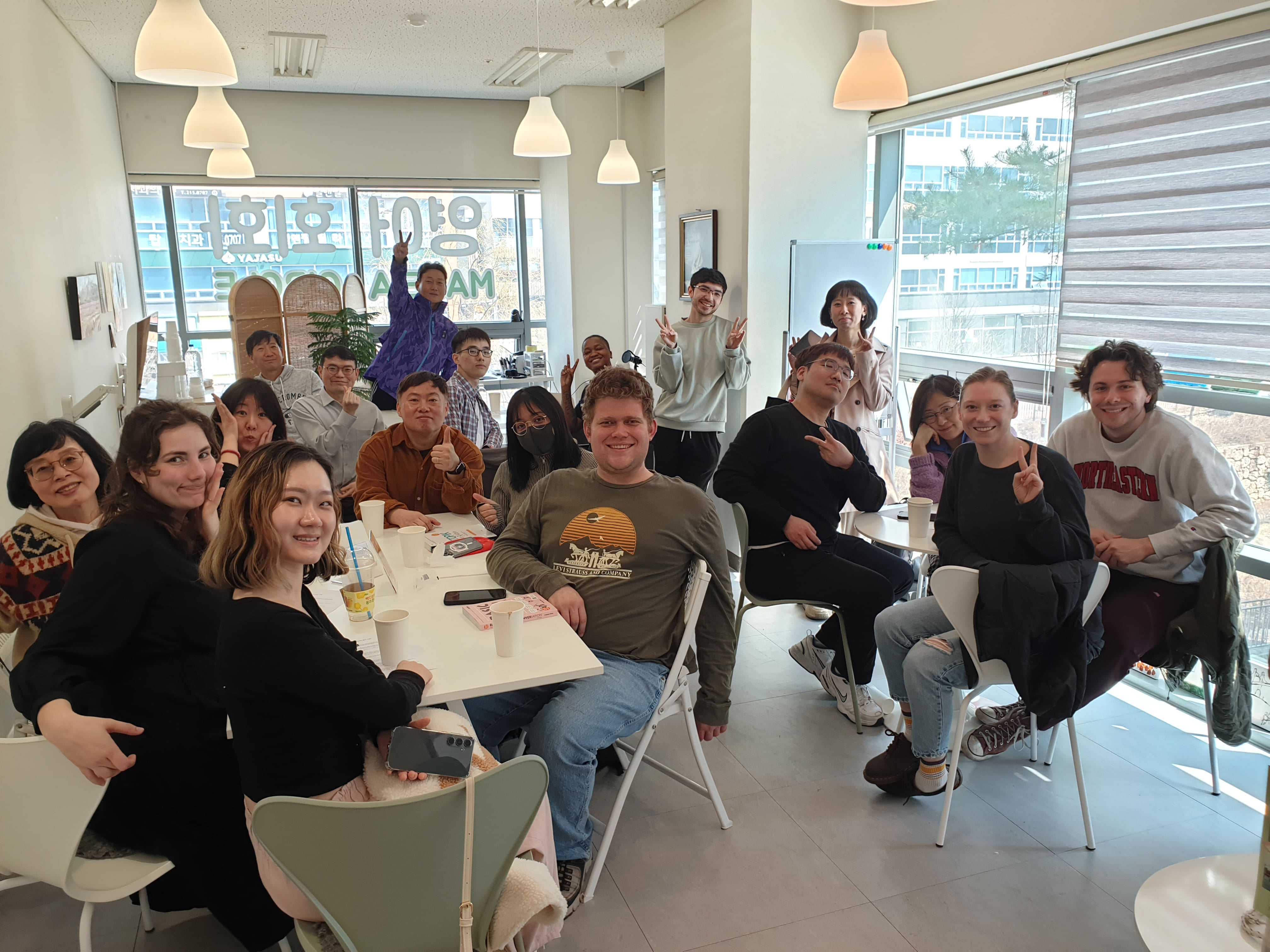 Language Exchange Meetup participants enjoying conversation