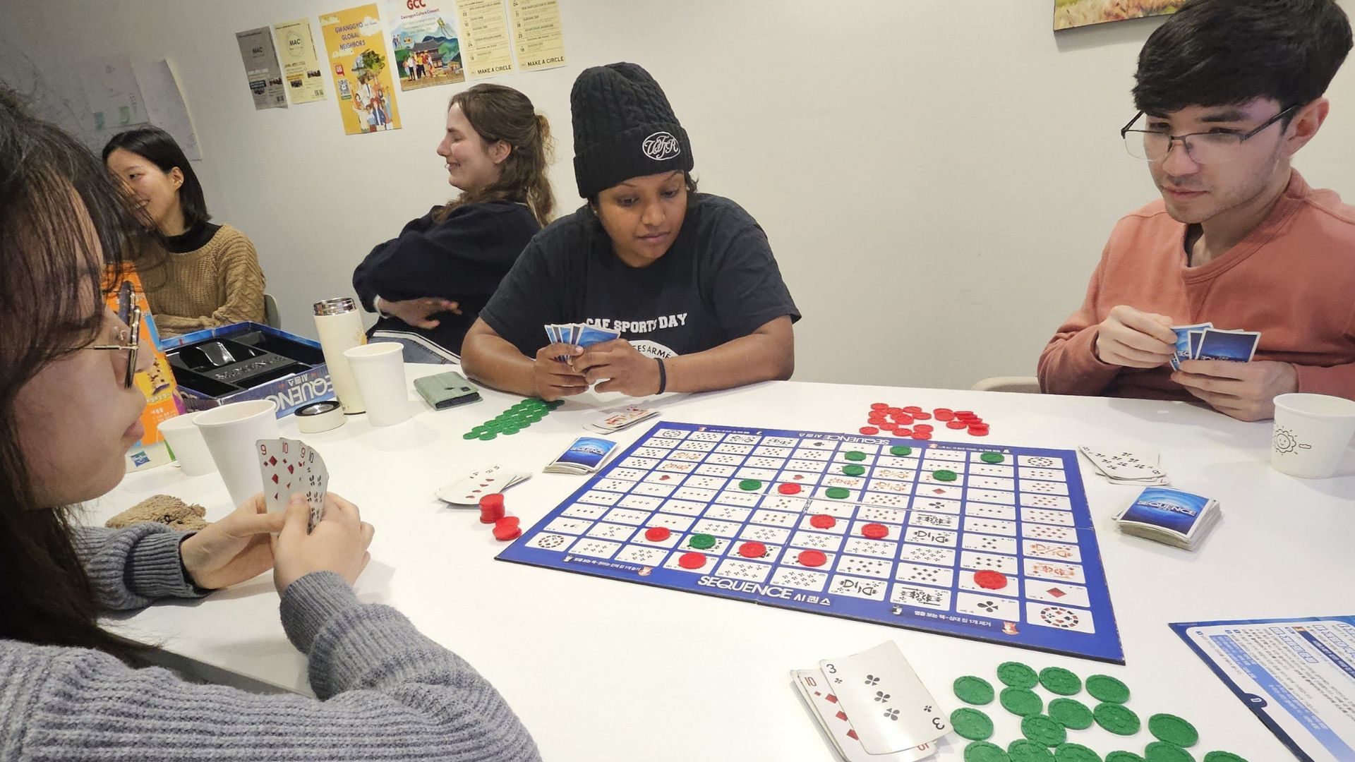 Playing a board game