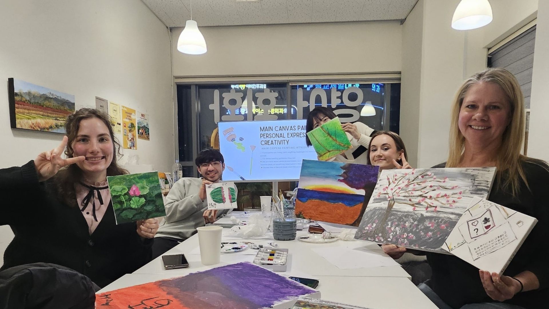 Painting class activity